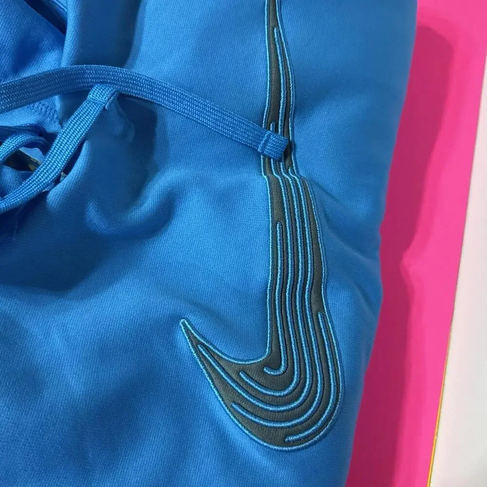 Nike Therma Fit Pullover Hoodie Knockout Annihilator Blue Swoosh  586289 404 Men